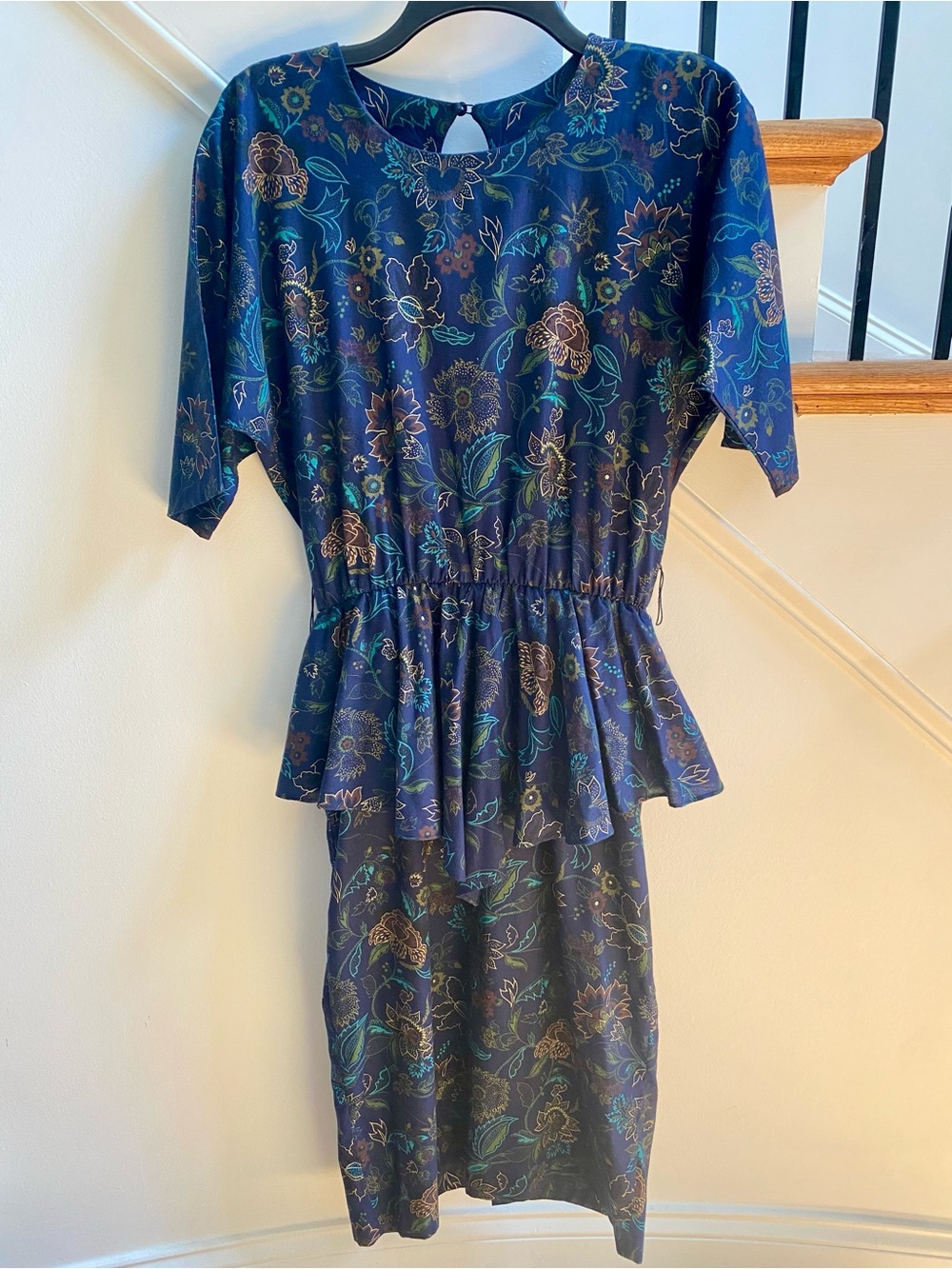 Vintage Navy Blue Dress
